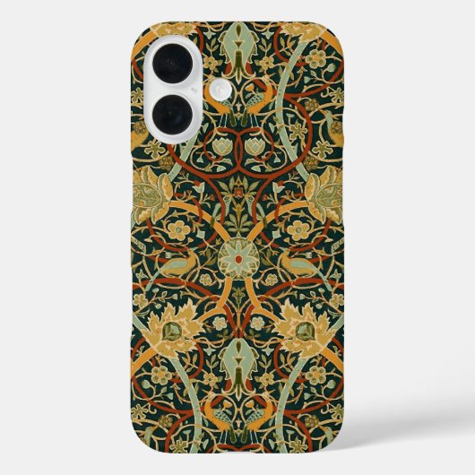 Coques Case-Mate iPhone Modèle de tapisserie forestière de William Morris (Verso)