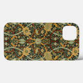 Coques Case-Mate iPhone Modèle de tapisserie forestière de William Morris (Verso (horizontal))