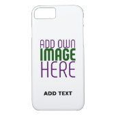 COQUES Case-Mate iPhone MODÈLE DE TEXTE D'IMAGE BLANCHE SIMPLE MODERNE (Dos)