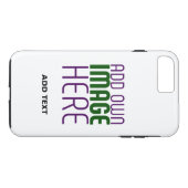 COQUES Case-Mate iPhone MODÈLE DE TEXTE D'IMAGE BLANCHE SIMPLE MODERNE (Dos (Horizontal))