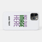 COQUES Case-Mate iPhone MODÈLE DE TEXTE D'IMAGE BLANCHE SIMPLE MODERNE (Dos (Horizontal))