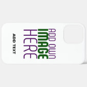 COQUES Case-Mate iPhone MODÈLE DE TEXTE D'IMAGE BLANCHE SIMPLE MODERNE (Retour (horizontal))