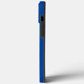 COQUES Case-Mate iPhone MODÈLE DE TEXTE D'IMAGE BLEU MODERNE MODIFIABLE (Verso / Gauche)