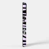 Coques Case-Mate iPhone Modèle de zèbre pourpre et noir (Verso / Droite)