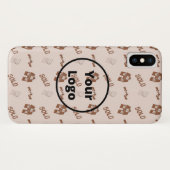 Coques Case-Mate iPhone Modèle d'entreprise de biens immobiliers marron (Dos (Horizontal))