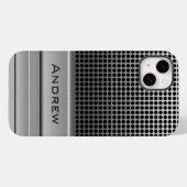 Coques Case-Mate iPhone Modèle du nom du microphone rétro (Verso (horizontal))