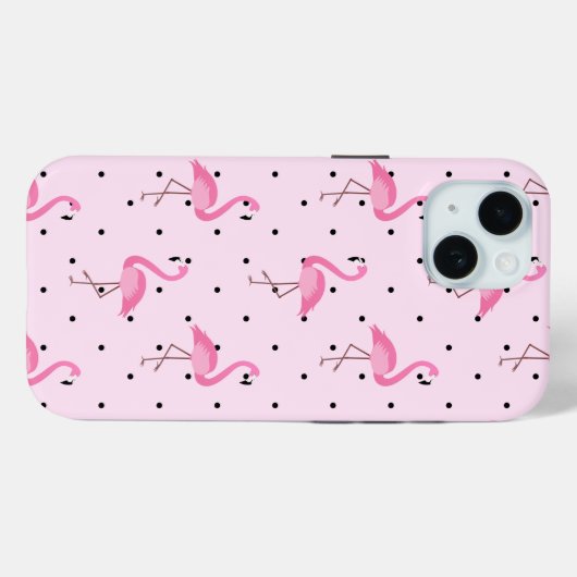 Coques Case-Mate iPhone Modèle flamant (Verso (horizontal))