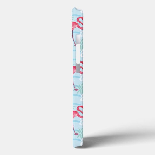 Coques Case-Mate iPhone Modèle flamant | Monogramme (Verso / Gauche)