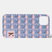 Coques Case-Mate iPhone Modèle Flamingo | Monogramme (Verso (horizontal))
