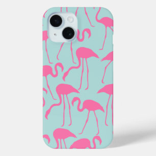 Coque Pour iPhone 15 Modèle Flamingo rose cool