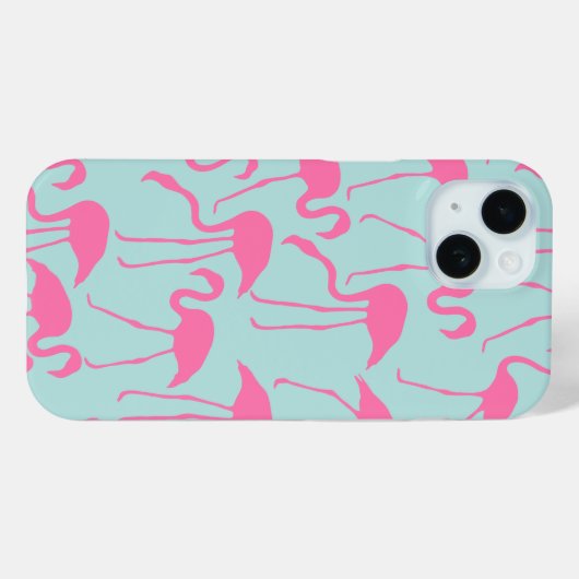 Coques Case-Mate iPhone Modèle Flamingo rose cool (Verso (horizontal))