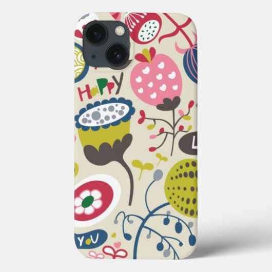 Coques Case-Mate iPhone Modèle floral 14 (Verso)