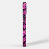 Coques Case-Mate iPhone Modèle floral 15.Pink Black BG PS (Verso / Droite)