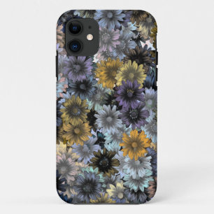 Coque Case-Mate Pour iPhone Modèle floral bleu gris