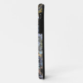 Coques Case-Mate iPhone Modèle floral bleu gris (Dos/Gauche)