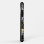 Coques Case-Mate iPhone Modèle floral bleu gris (Dos/Droite)