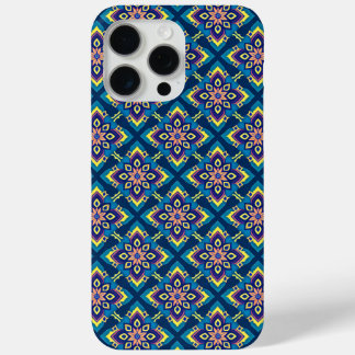 Coque iPhone 15 Pro Max Modèle floral Boho géométrique vibre