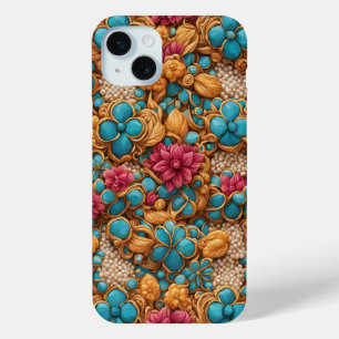 Coque iPhone 15 Mini Modèle floral coloré