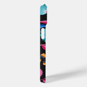 Coques Case-Mate iPhone Modèle floral d'art folklorique monogramme (Verso / Droite)