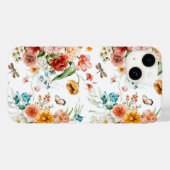 Coques Case-Mate iPhone Modèle floral du jardin (Verso (horizontal))