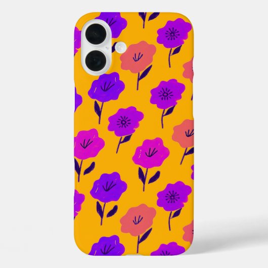Coques Case-Mate iPhone Modèle floral dynamique (Verso)