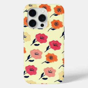 Coque iPhone 15 Pro Modèle floral dynamique