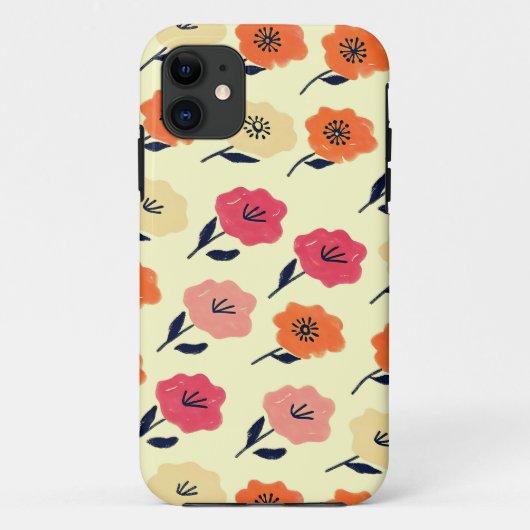 Coques Case-Mate iPhone Modèle floral dynamique (Dos)