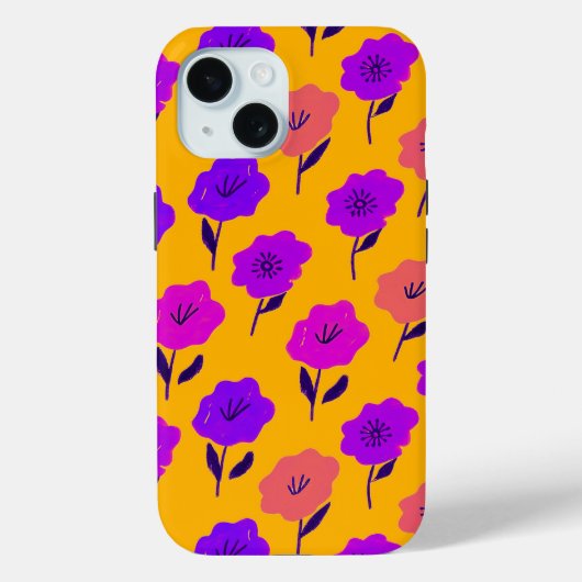 Coques Case-Mate iPhone Modèle floral dynamique (Verso)