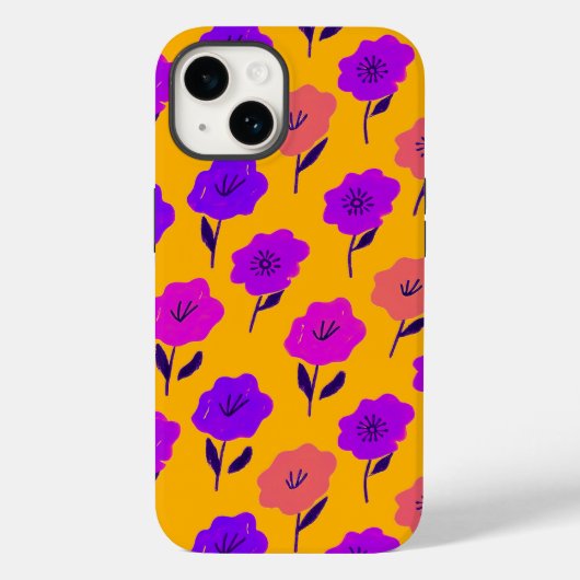Coques Case-Mate iPhone Modèle floral dynamique (Verso)