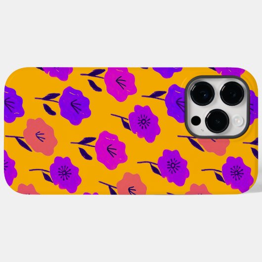 Coques Case-Mate iPhone Modèle floral dynamique (Verso (horizontal))