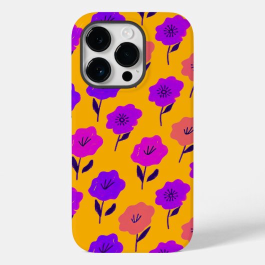 Coques Case-Mate iPhone Modèle floral dynamique (Verso)