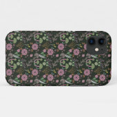 Coques Case-Mate iPhone Modèle floral foncé (Dos (Horizontal))