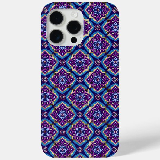 Coques Case-Mate iPhone Modèle floral géométrique Boho dynamique (Verso)