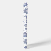 Coques Case-Mate iPhone Modèle floral gris et lavande (Verso / Droite)