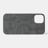 Coques Case-Mate iPhone Modèle floral Gris Gris Étonné (Verso (horizontal))