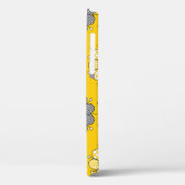 Coques Case-Mate iPhone Modèle floral jaune simple (Verso / Gauche)