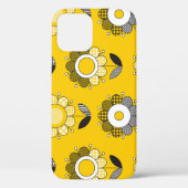 Coques Case-Mate iPhone Modèle floral jaune simple (Verso)