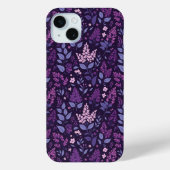 Coques Case-Mate iPhone Modèle floral Lilac dynamique (Verso)