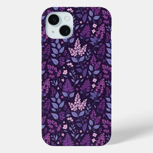 Coques Case-Mate iPhone Modèle floral Lilac dynamique (Verso)