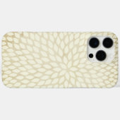 Coques Case-Mate iPhone Modèle floral moderne Abstrait Chrysanthemum (Verso (horizontal))