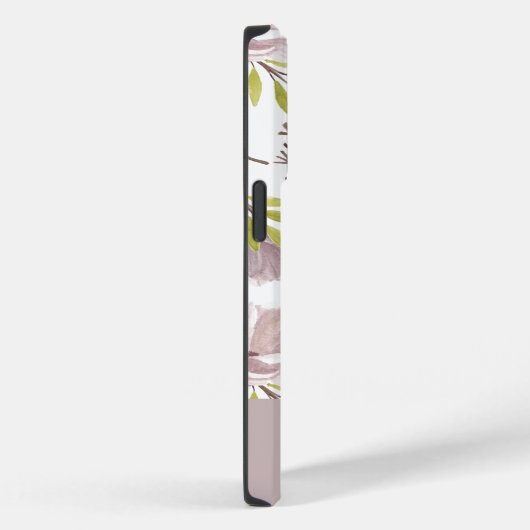 Coques Case-Mate iPhone Modèle floral pastel à script mignon personnalisé (Verso / Droite)