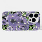 Coques Case-Mate iPhone Modèle Floral pourpre (Verso (horizontal))