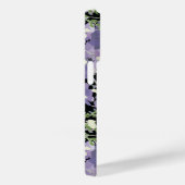 Coques Case-Mate iPhone Modèle Floral pourpre (Verso / Droite)