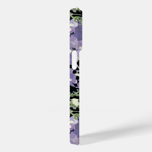 Coques Case-Mate iPhone Modèle Floral pourpre (Verso / Droite)