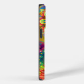 Coques Case-Mate iPhone Modèle floral psychédélique (Verso / Droite)