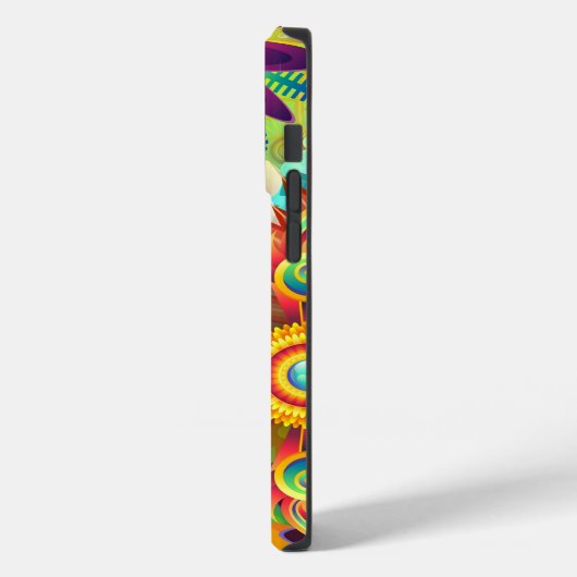 Coques Case-Mate iPhone Modèle floral psychédélique (Verso / Gauche)