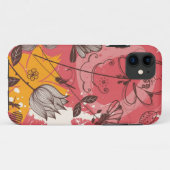 Coques Case-Mate iPhone Modèle floral rétro (Dos (Horizontal))