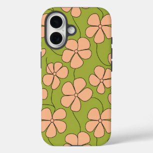 Coques iPhone 16 Modèle floral rétro