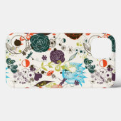 Coques Case-Mate iPhone Modèle floral rétro 2 (Verso (horizontal))