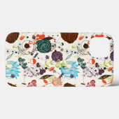 Coques Case-Mate iPhone Modèle floral rétro 2 (Verso (horizontal))